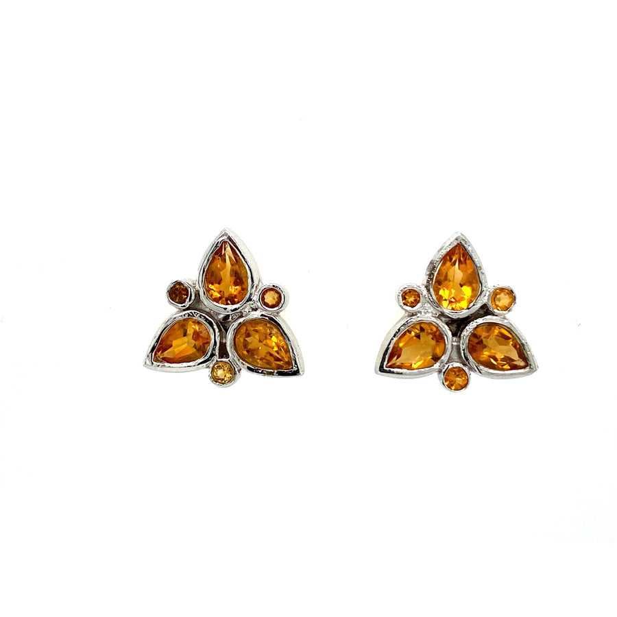 Citrine Earring in .925 Sterling Silver - KST 5148