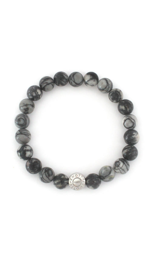 Tessa Bracelet | Black Silk Stone-0