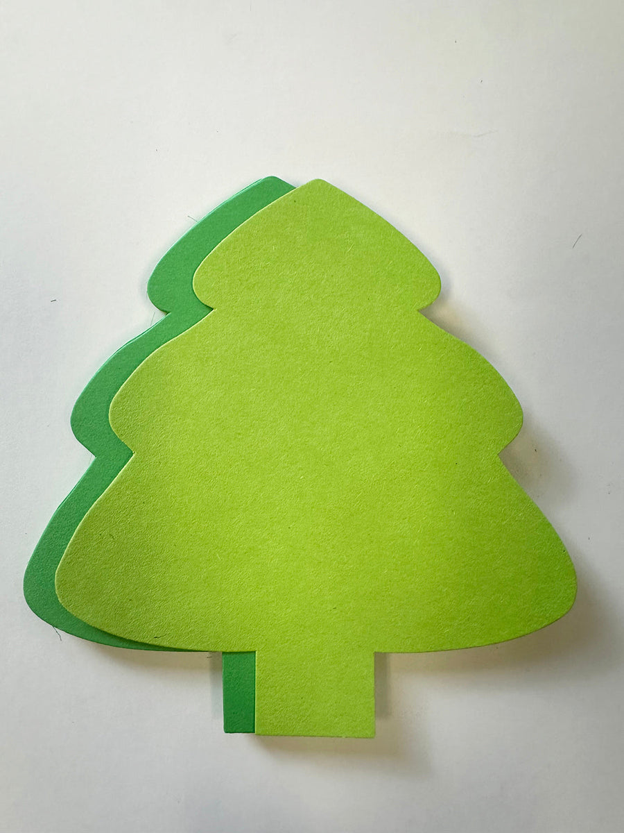SHAPES ETC.  124 Pcs Christmas Evergreen Tree Large Assorted Green Cut-Outs - 5.5in