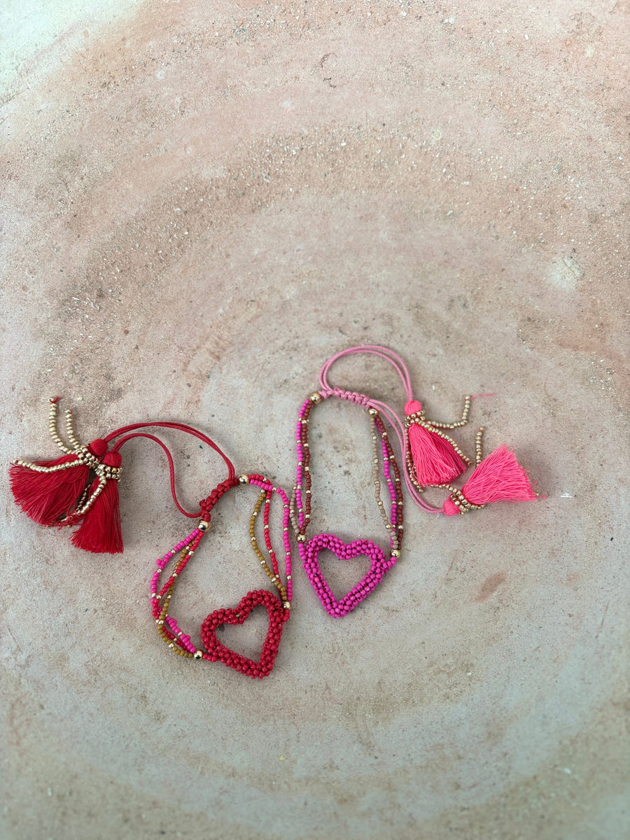 TOUT Liva Miyuki Bead Heart Bracelet