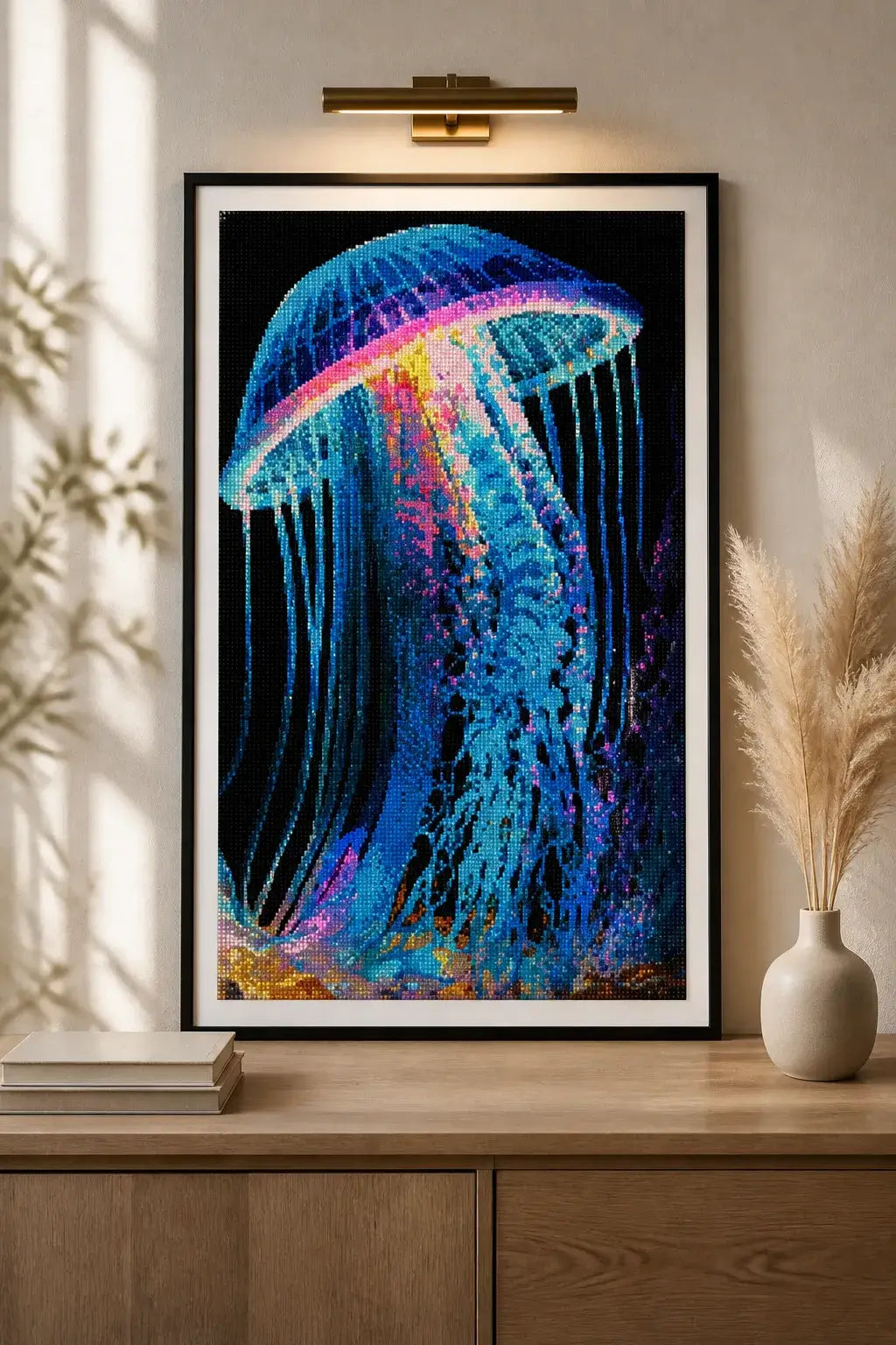 Luminous Drift Jellyfish Diamond Painting-0
