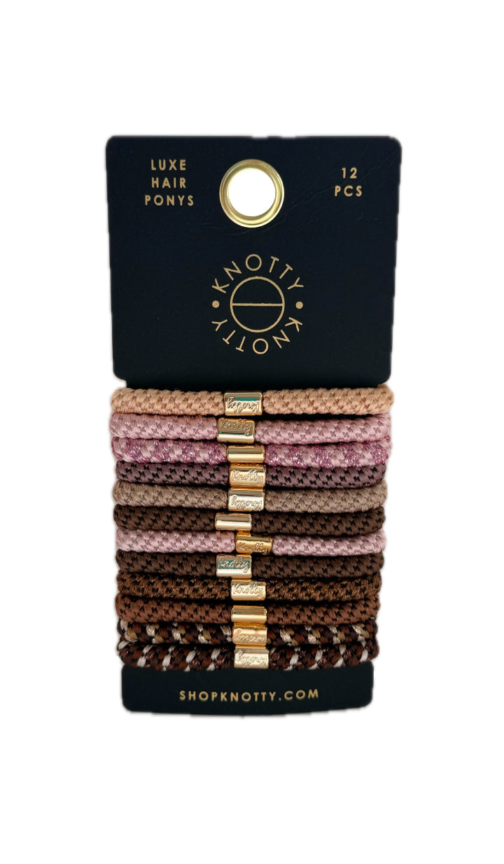 Luxe Hair Pony 12-Pack | Ballet-0