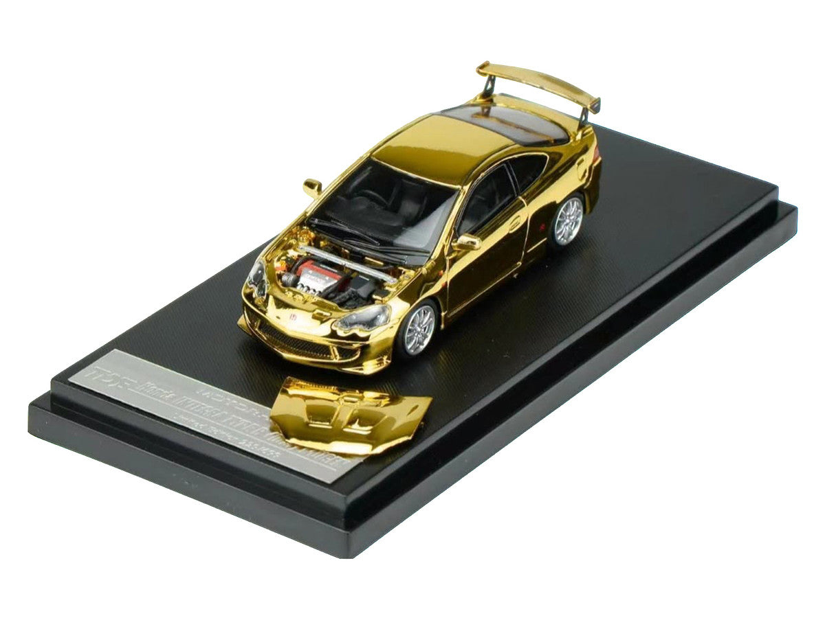 Honda Integra Type R (DC5) MUGEN RHD (Right Hand Drive) Gold Chrome "Thailand Diecast Expo 2026 Event Model" 1/64 Diecast Model Car by MotorHelix-0