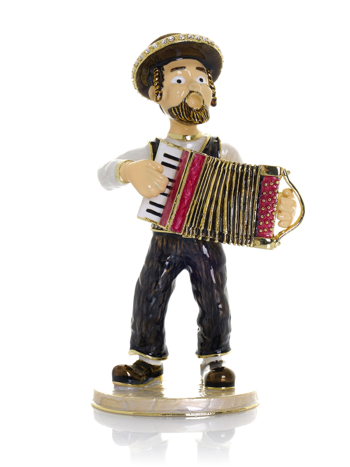 Accordion Music Player Trinket Box-0