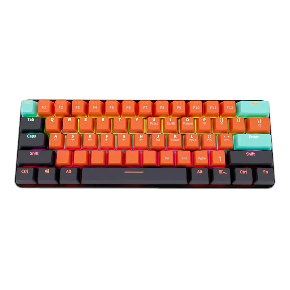 USB Mini Mechanical Gaming Keyboard 61 Key Red Switch — 10811519107411