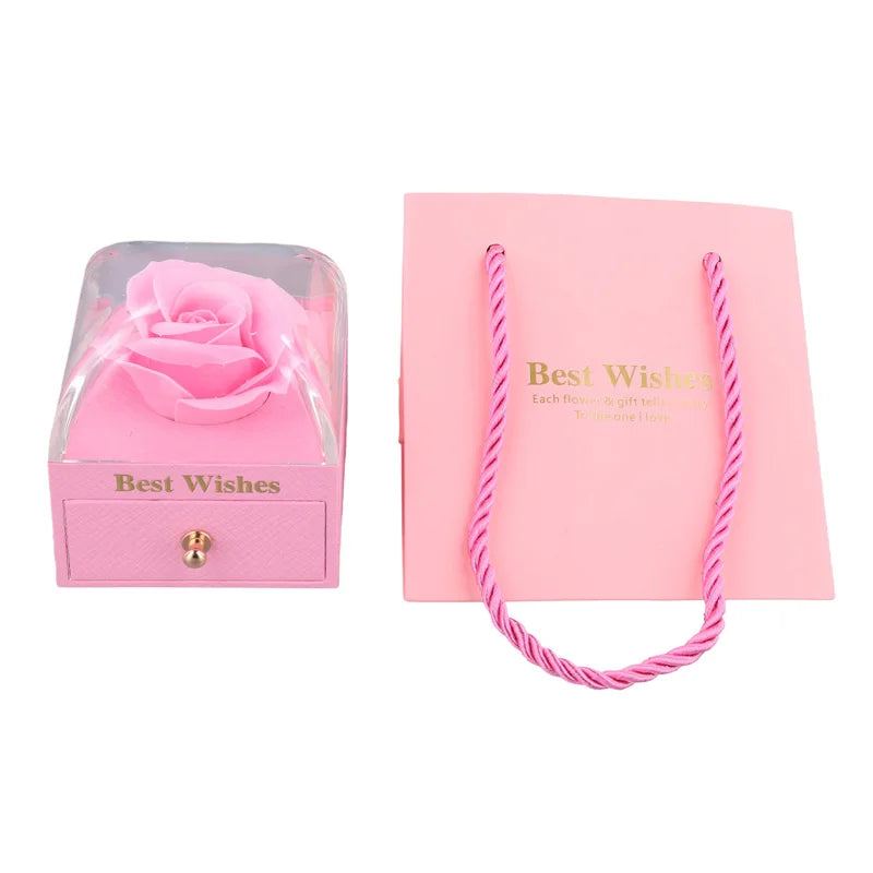 Valentine's Pink Flower Jewelry Box — 10813625893203