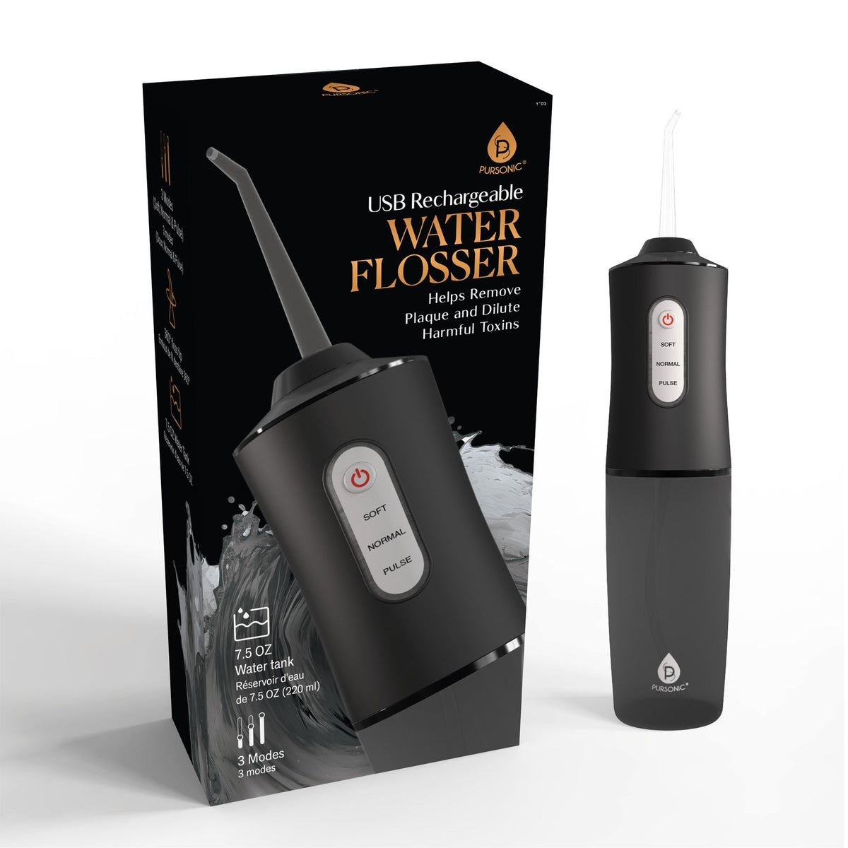 Rechargeable Water Flosser – 3 Modes for a Deep, Gentle Clean-0