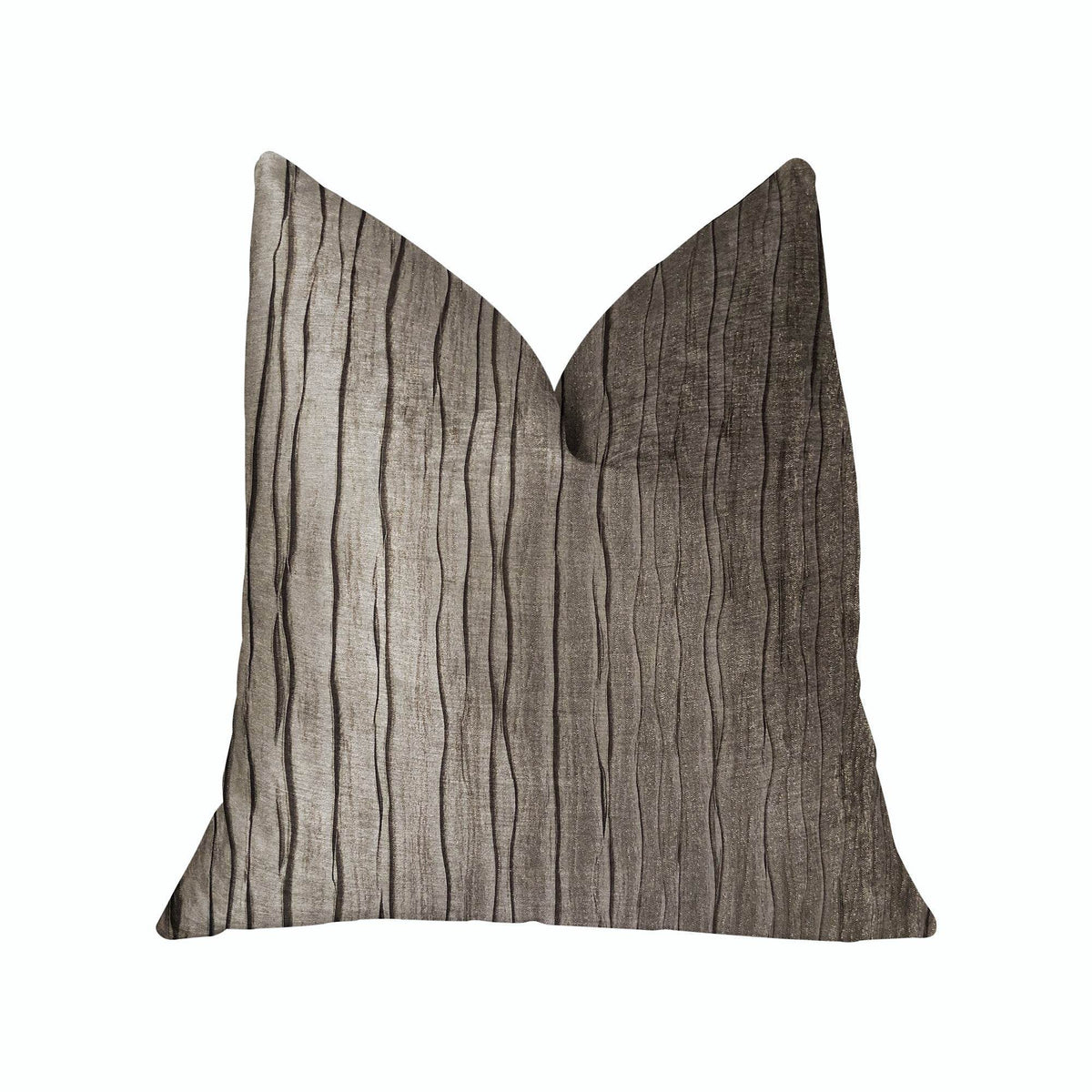 Solitude Gray Luxury Throw Pillow-0
