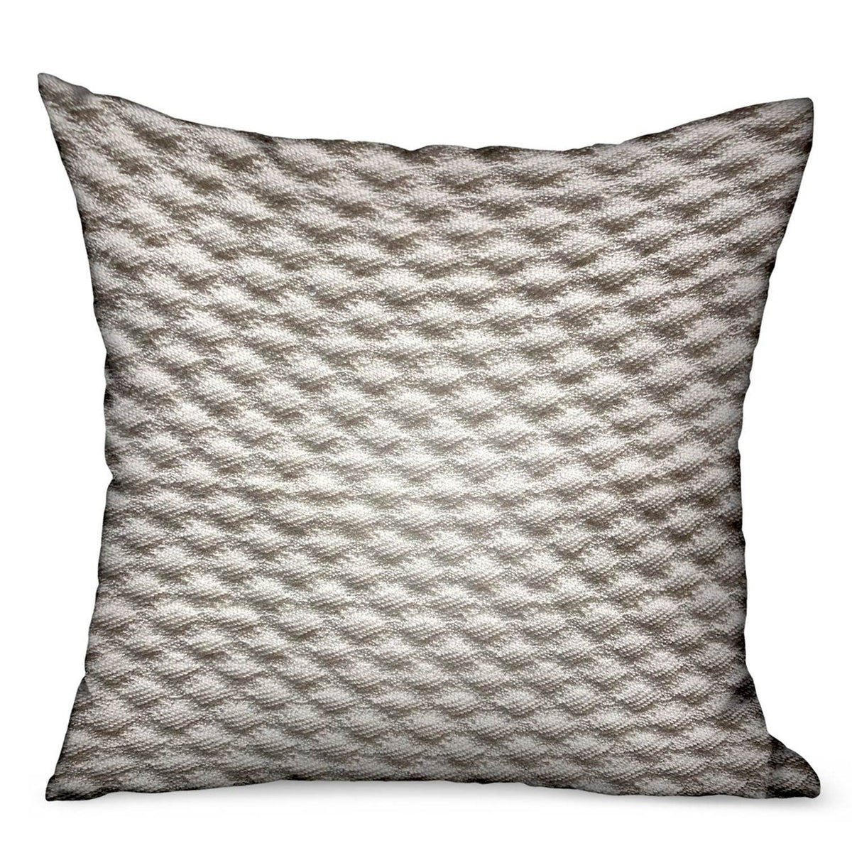 Monroe Bisque Brown Dobby Luxury Outdoor/Indoor Throw Pillow-0