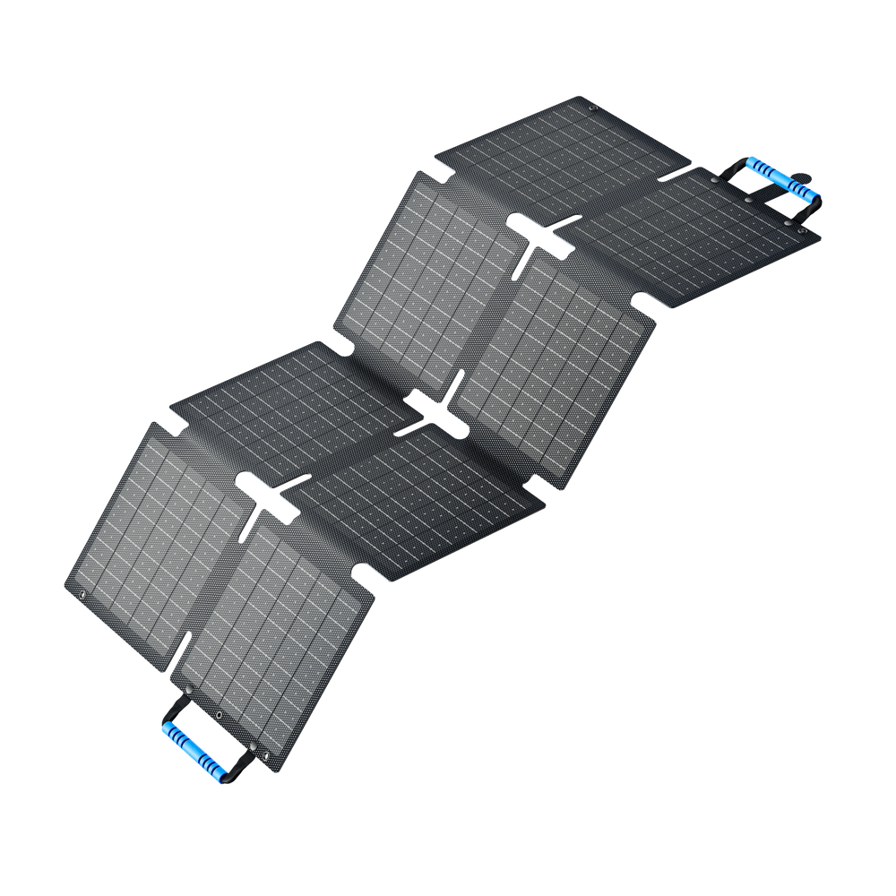 BLUETTI 60W Portable Solar Panel – Ultra-Light Foldable Solar Charger with USB Ports-0