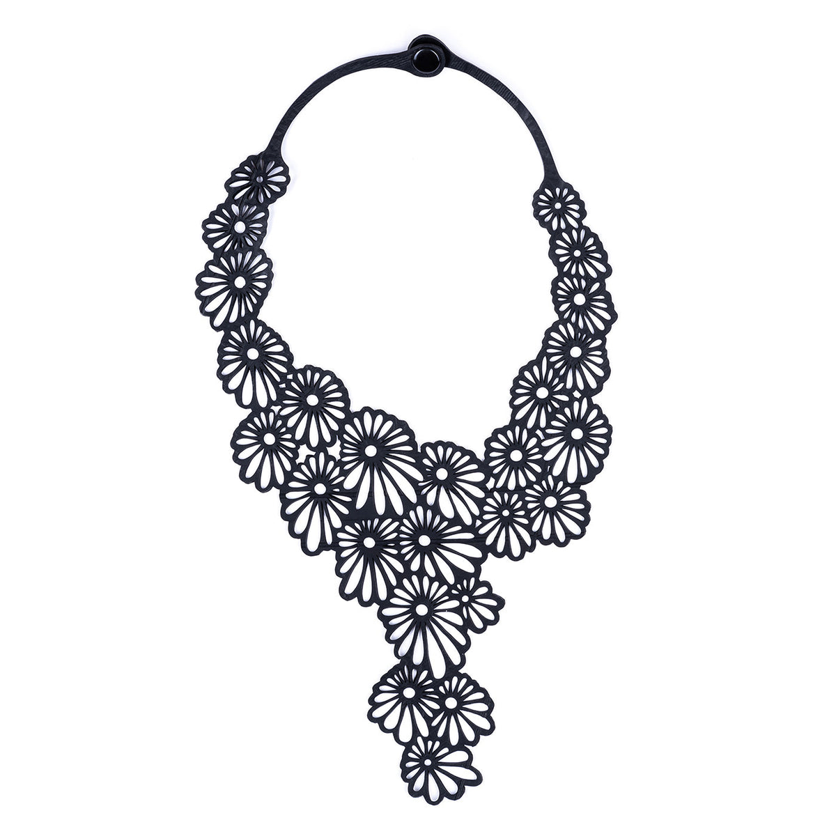Daisy Statement Inner Tube Necklace-5