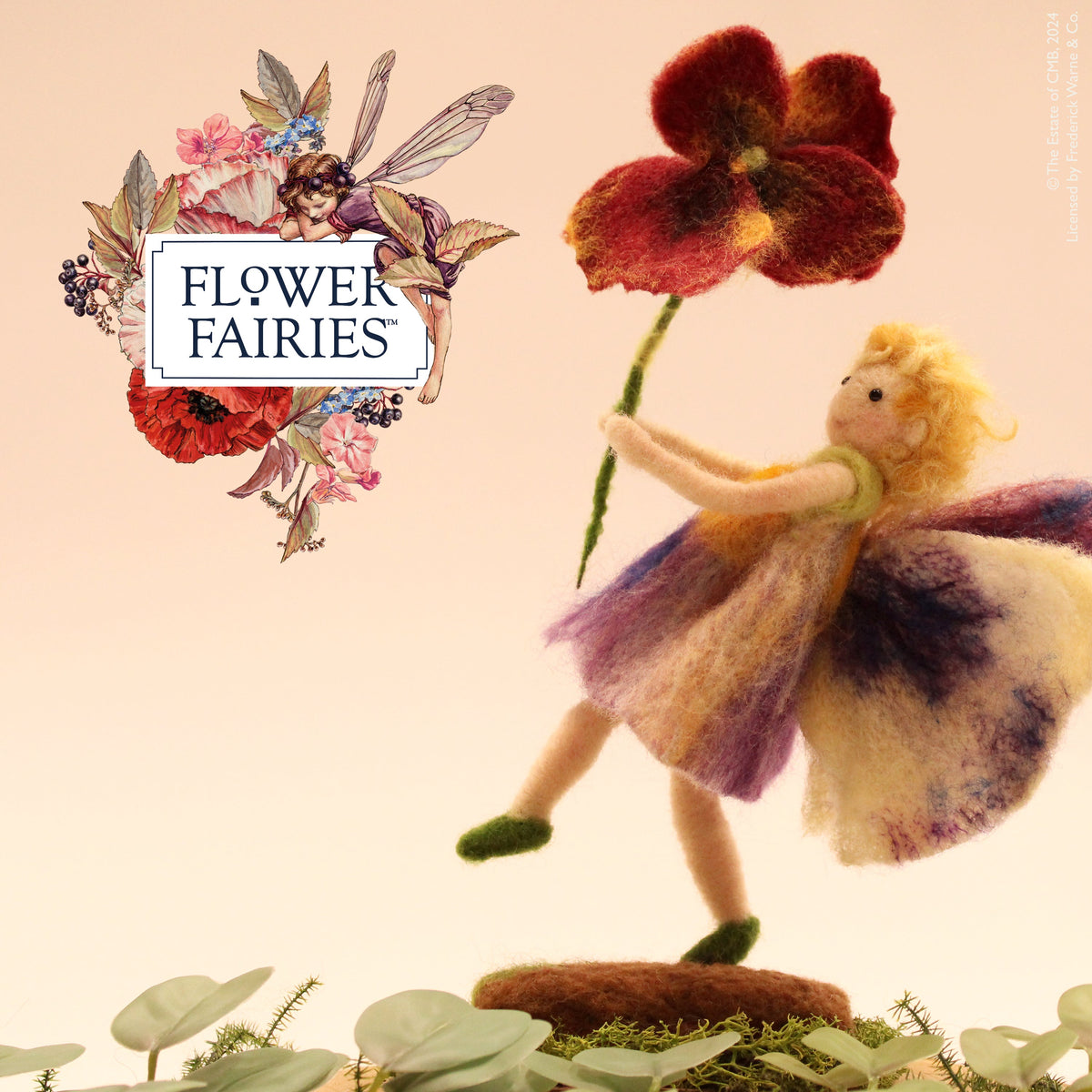 Felting Kit -  Pansy Fairy Needle Felting Kit-0