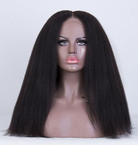Perruque Closure lace Kate - En mèches brésiliennes - Kinky Straight-0