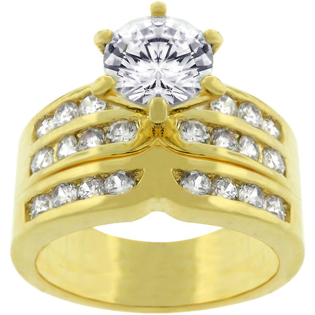 Formal Goldtone Engagement Set-0