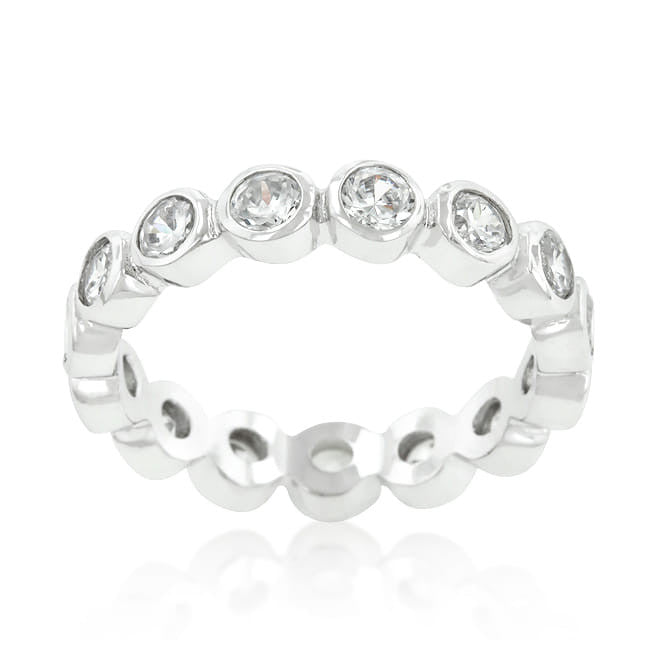 Linked Bezel Eternity Band-0