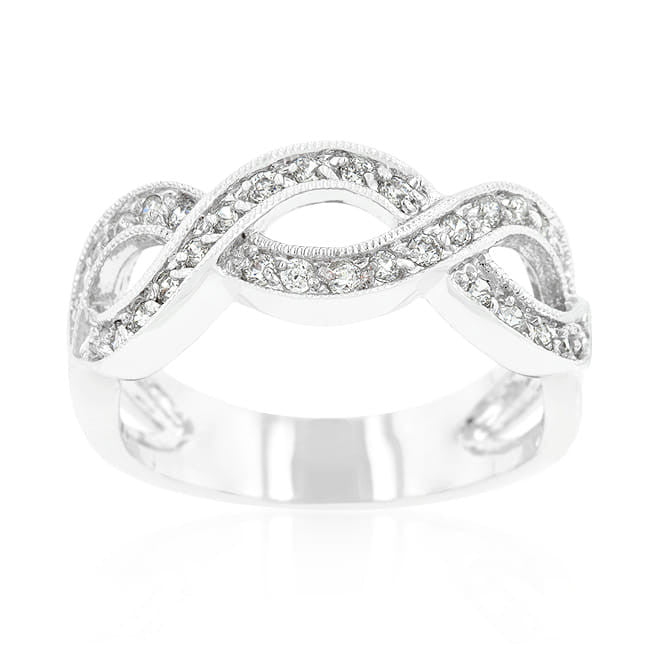 Cubic Zirconia Infinity Band-0