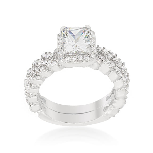 Halo Radiant Wedding Set-0