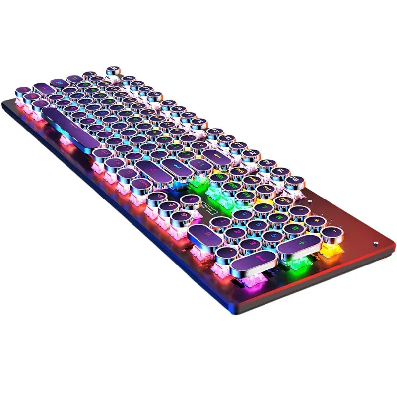 Retro Punk Mechanical Gaming Keyboard RGB Backlit — 10811522941267