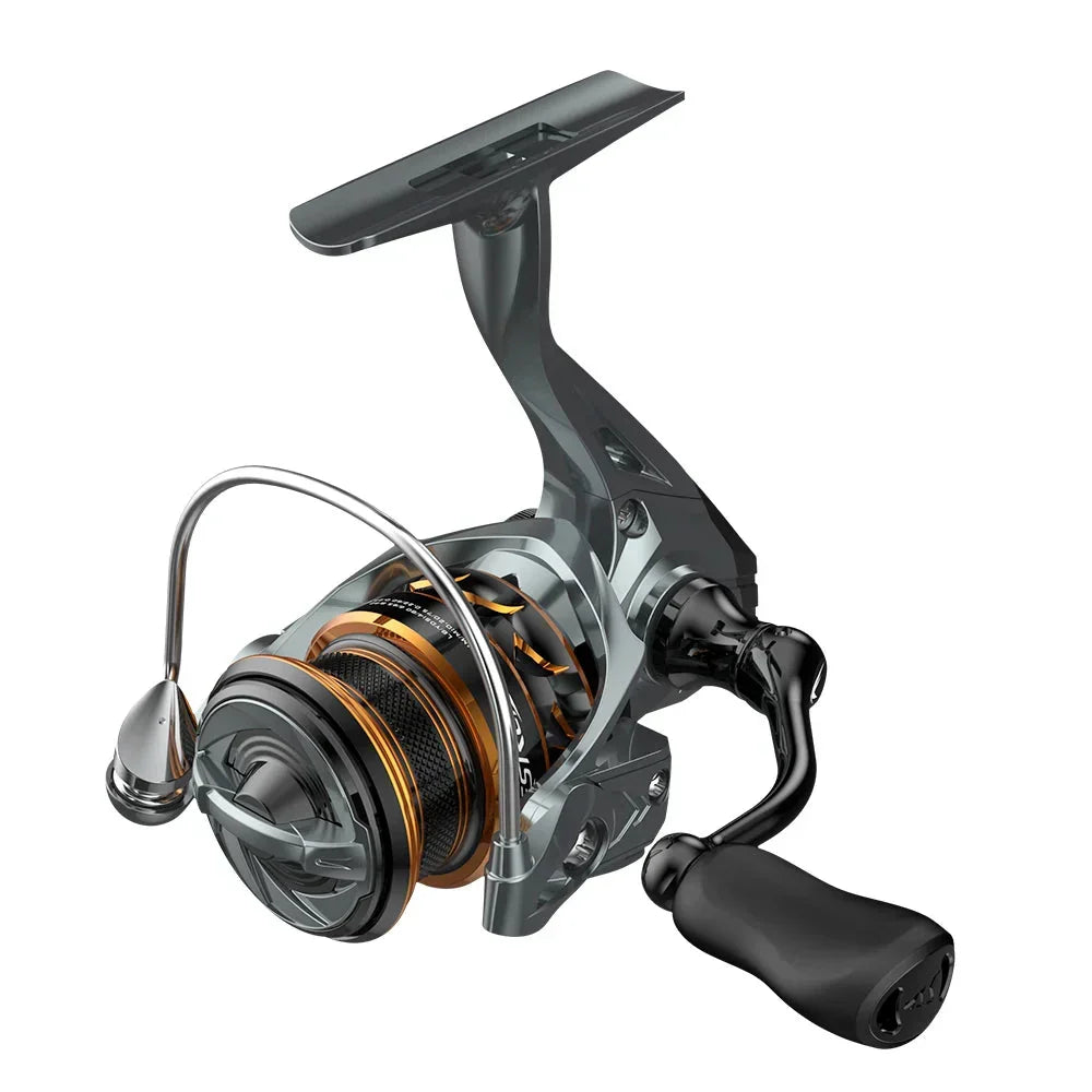 Spinning Fishing Reel 1000 Series Pre-Loading Reel Silver-0
