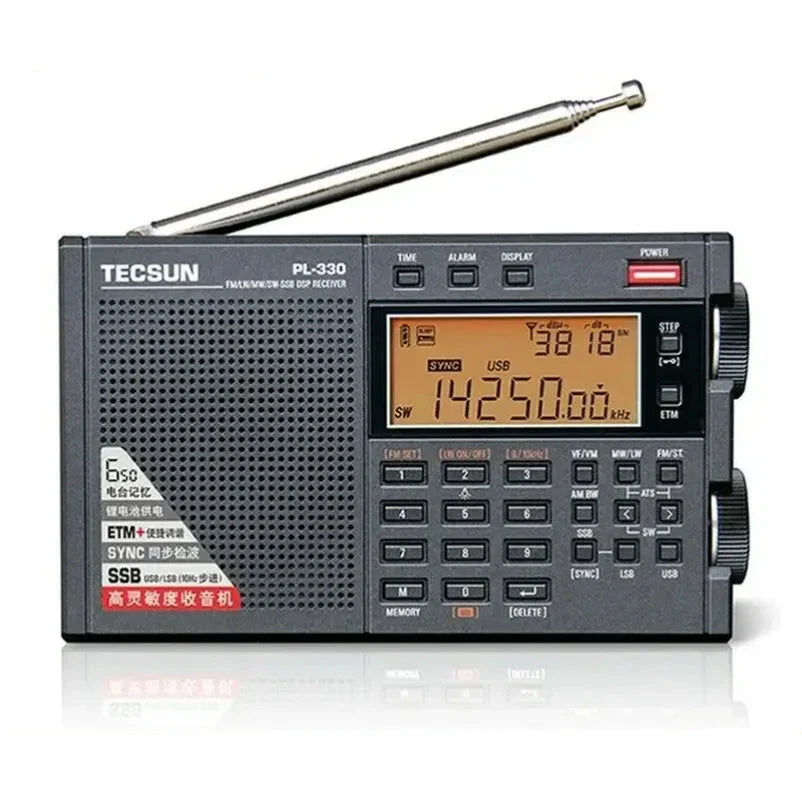 Portable Radio Receiver with SSB Black-0