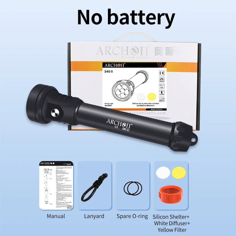 ARCHON S40 II 4300lm diving lighting-5