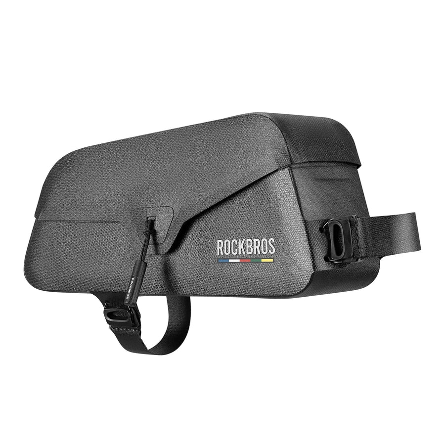 0.9L Magnetic Suction Bicycle Waterproof Nylon Pipe Tube Bag Black