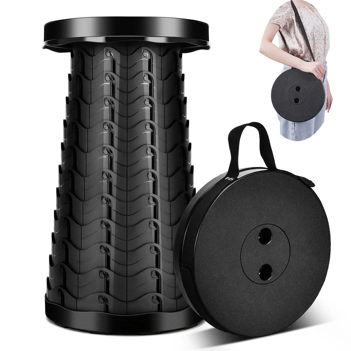 Portable Collapsible Telescopic Stool-0