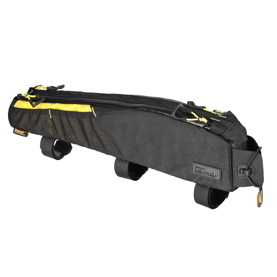Large Water-Resistant Top Tube Bike 2.1L Extra-Long Frame Bag Yellow