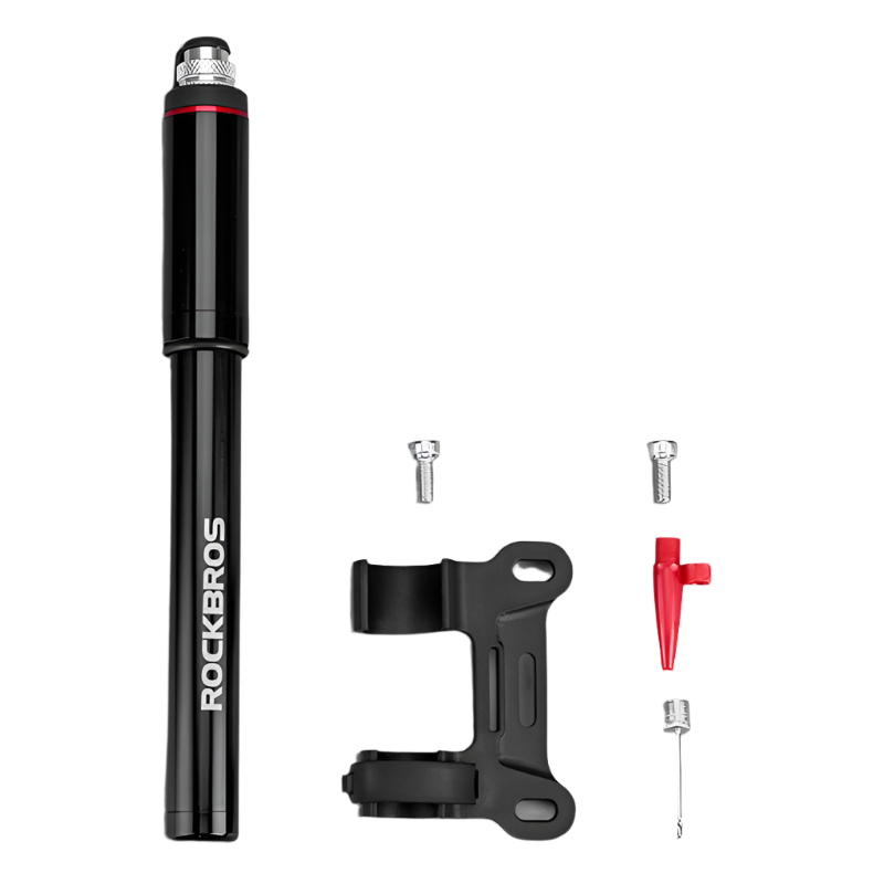 Mini High-Pressure Bike Pump 150 PSI Portable Hand Air Inflator Black