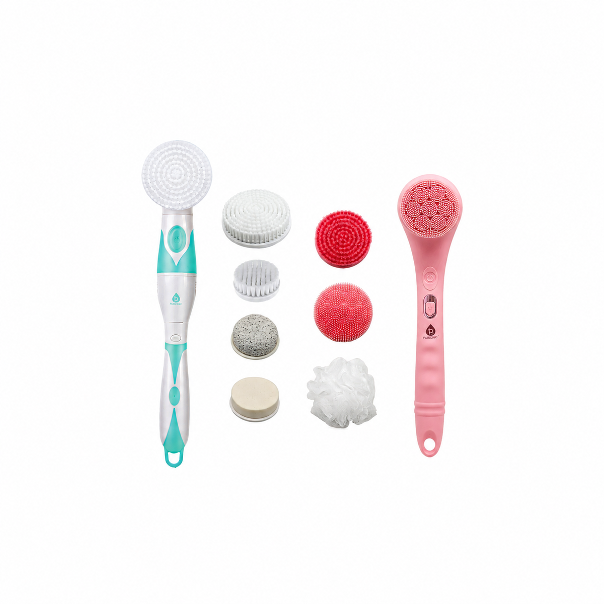 2-Piece Cleansing Brush Bundle – Complete Face & Body Skincare Set-0