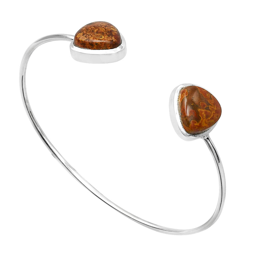 Rare Cady Mountain Agate Cuff Bangle Bracelet B-1004 SDB5083-1