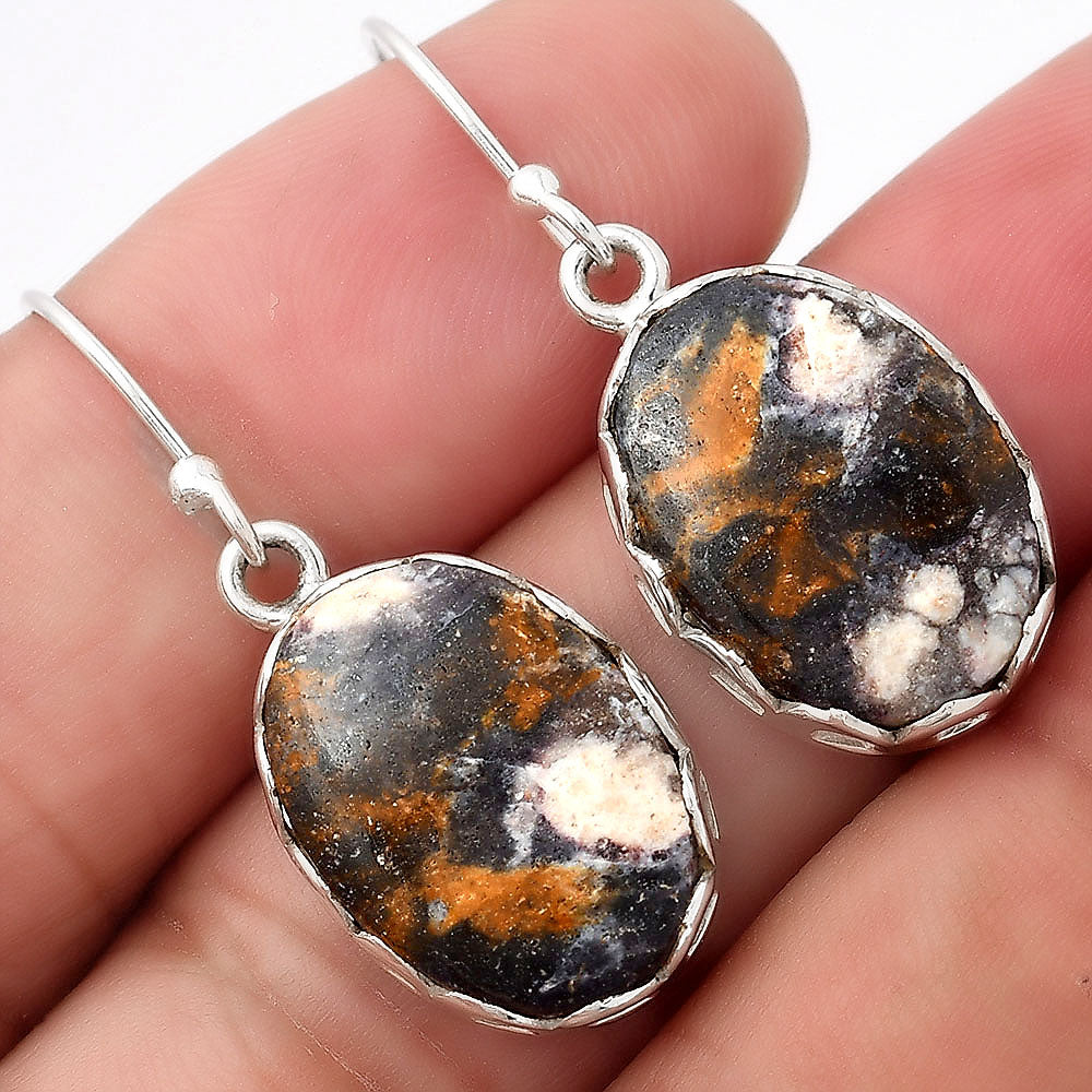 Natural Indian Blanket Jasper Earrings E-1113 SDE52850-0