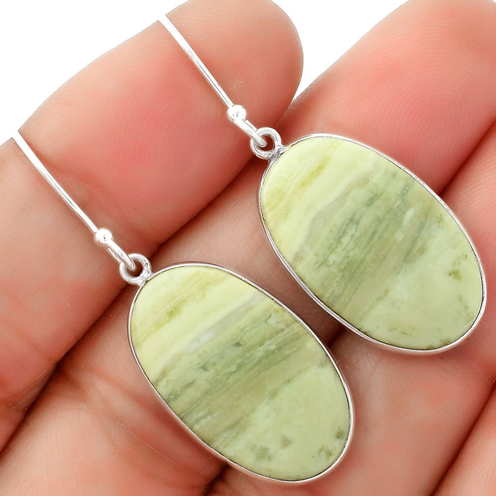 Natural Serpentine Earrings E-1001 SDE62512-0