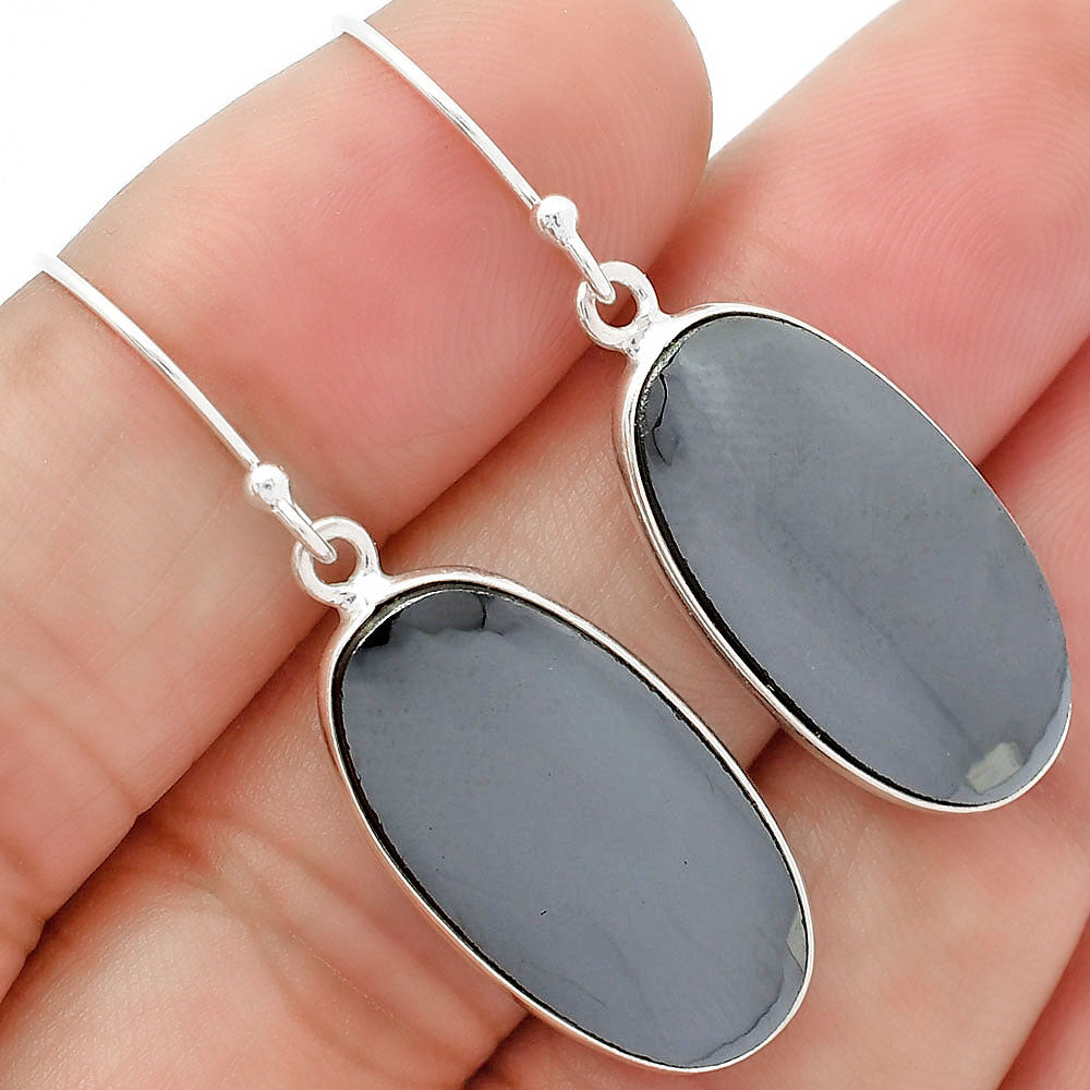Natural Gunmetal Earrings E-1001 SDE63126-0