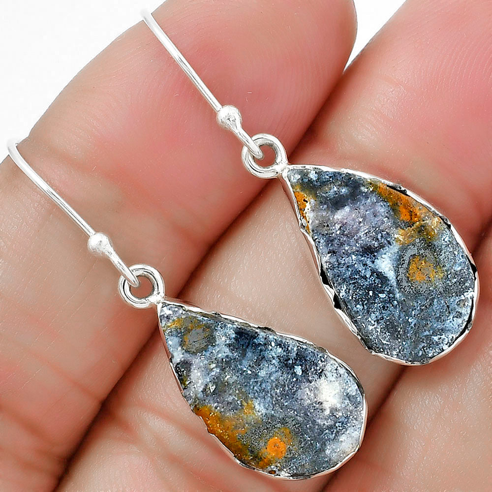 Natural Indian Blanket Jasper Earrings E-1113 SDE87655-0