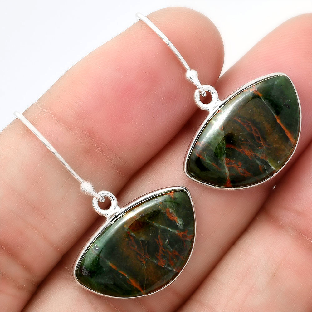 Turkish Rainforest Chrysocolla Earrings E-1001 SDE87983-0