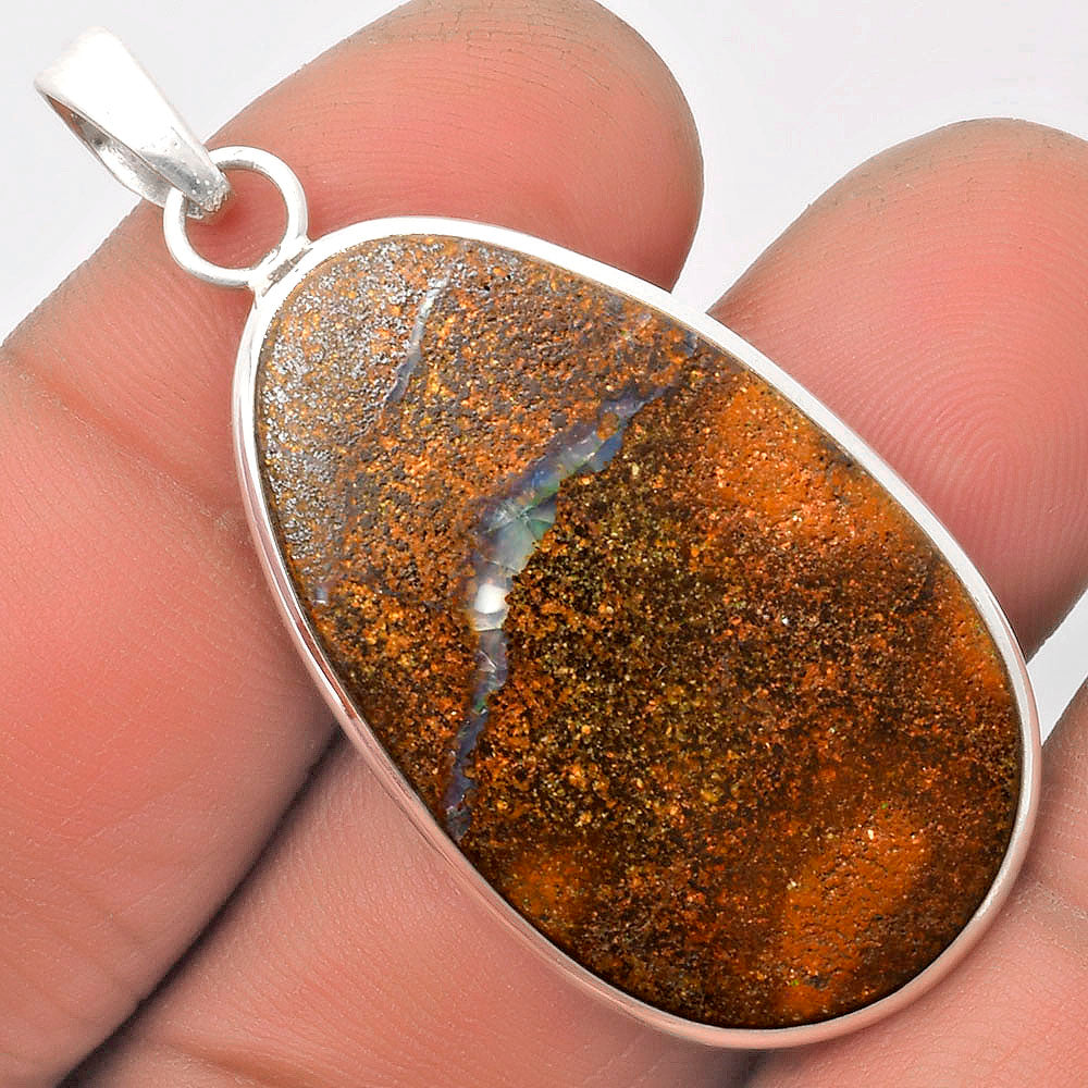 Natural Boulder Opal - Australia Pendant P-1001 SDP110534-0