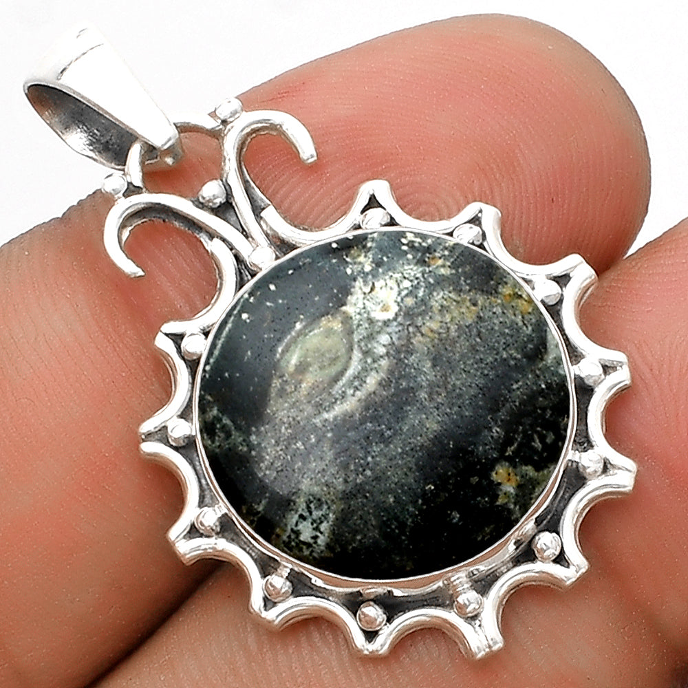 Natural Star Galaxy Jasper Pendant P-1249 SDP120709-0