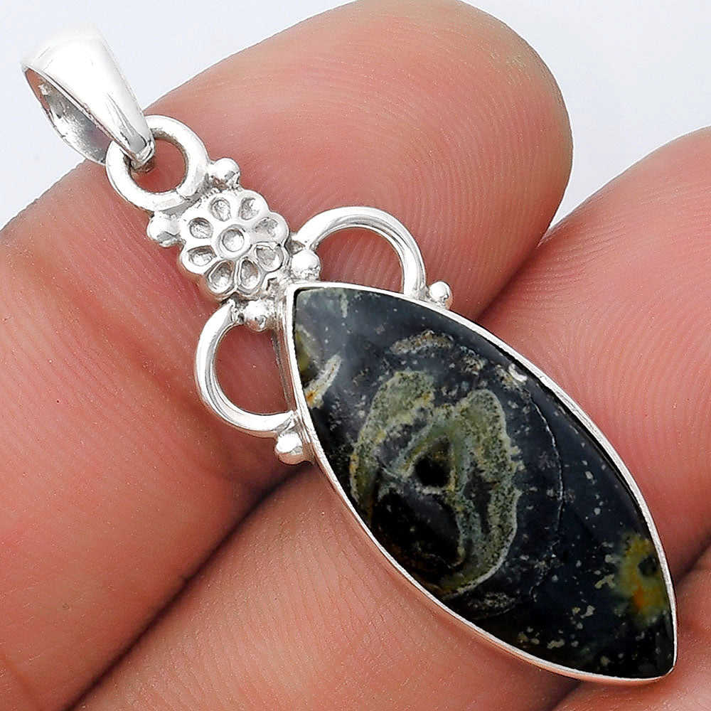 Natural Star Galaxy Jasper Pendant P-1220 SDP126923-0