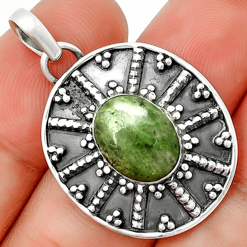 Natural Larsonite Jasper Pendant P-1465 SDP131747-0