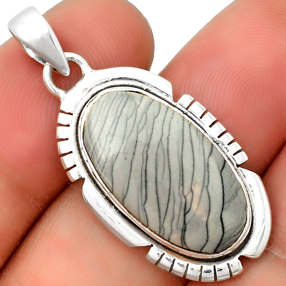 Natural Picasso Jasper Pendant P-1179 SDP134305-0
