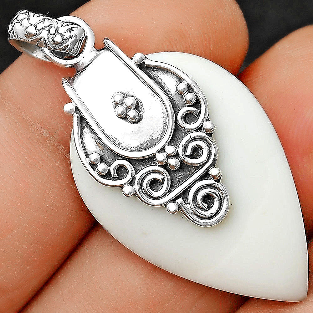 Natural White Opal Pendant P-1313 SDP134461-0