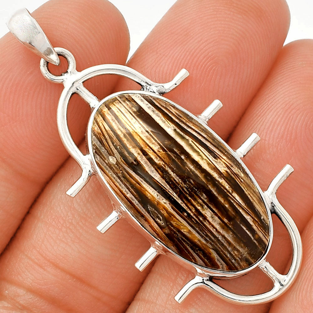 Natural Stick Agate Pendant P-1271 SDP148316-0