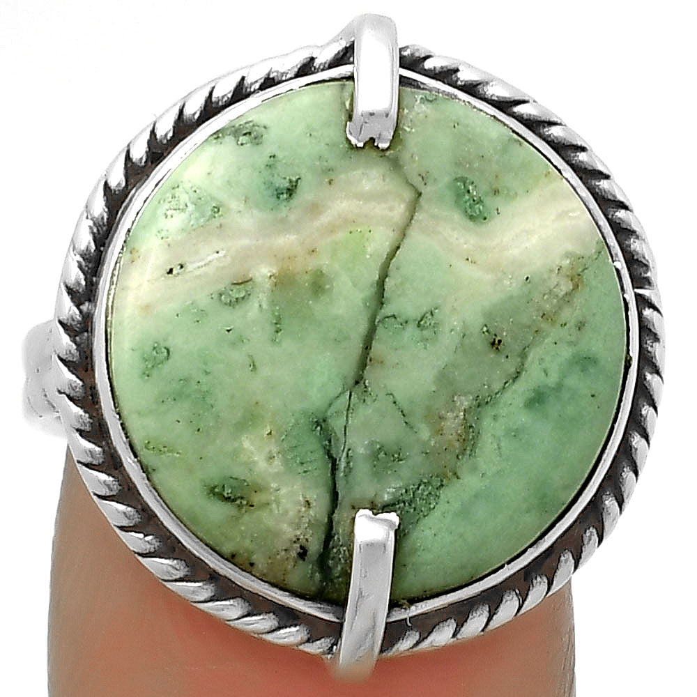 Natural Larsonite Jasper Ring size-8 R-1635 SDR172257-0
