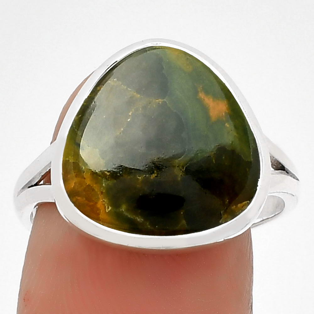 Turkish Rainforest Chrysocolla Ring size-8.5 R-1005 SDR181496-0