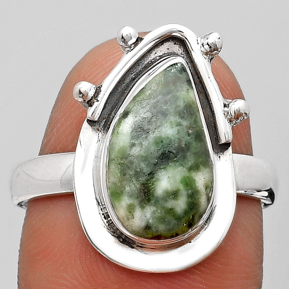 Natural Dioptase Ring size-8 R-1513 SDR187661-0