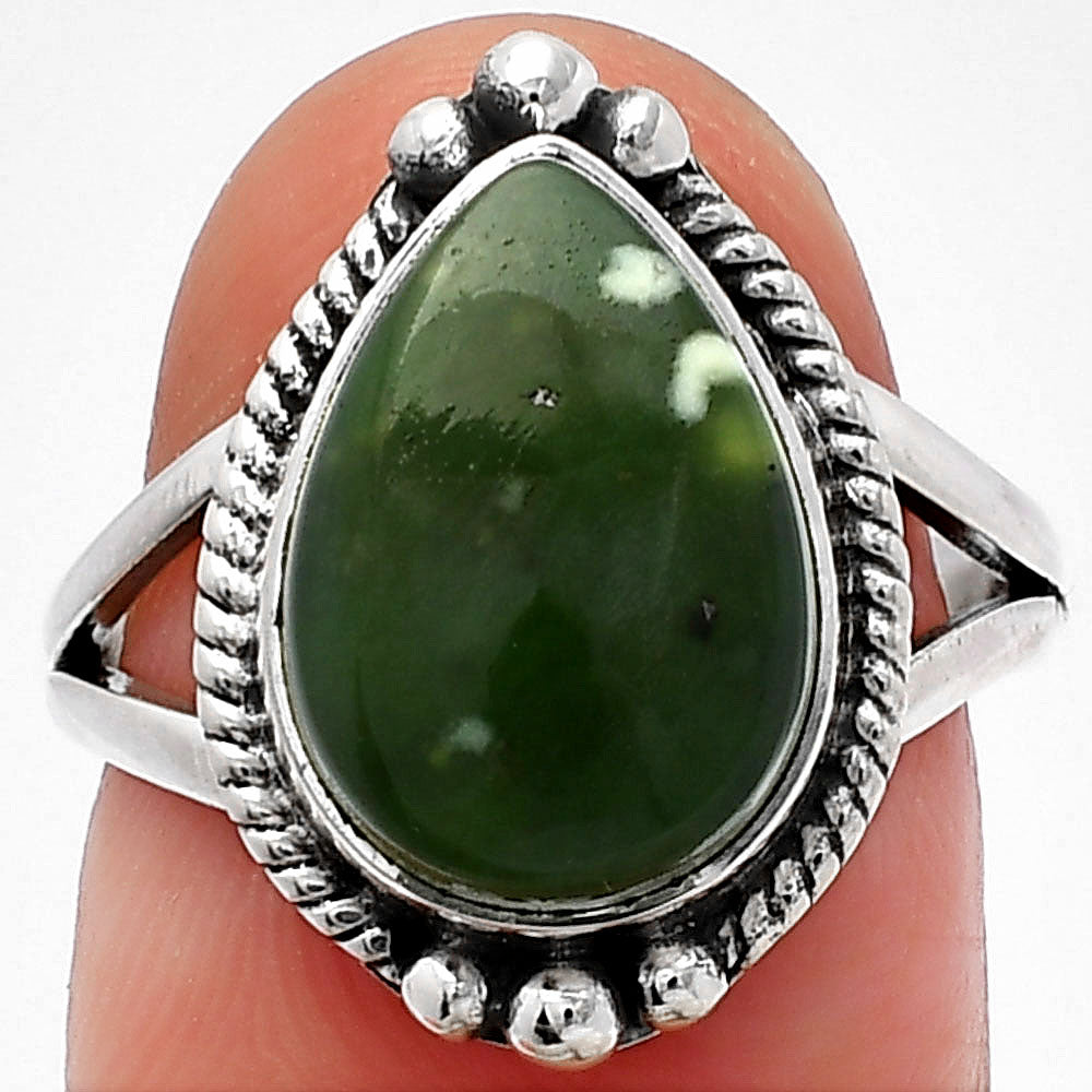 Natural Chrome Chalcedony Ring size-7 R-1253 SDR225632-0