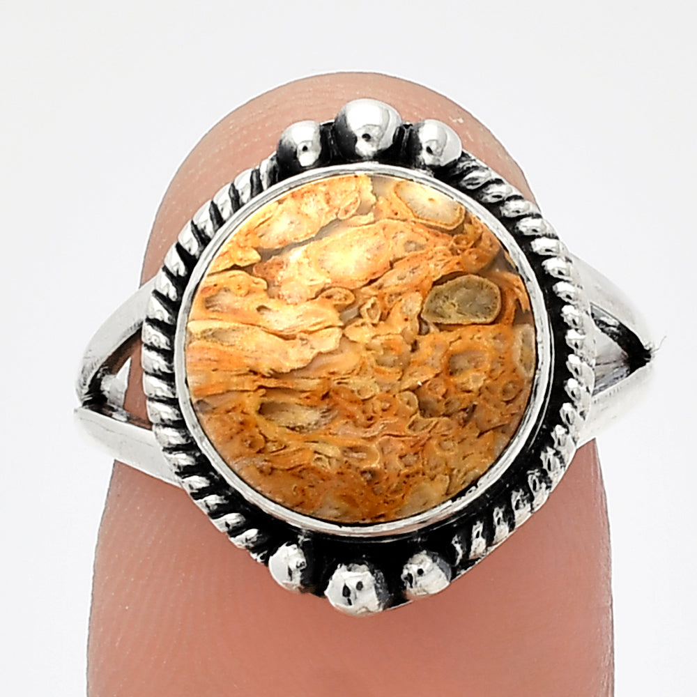 Natural Rock Calcy Ring size-7 R-1253 SDR225792-0