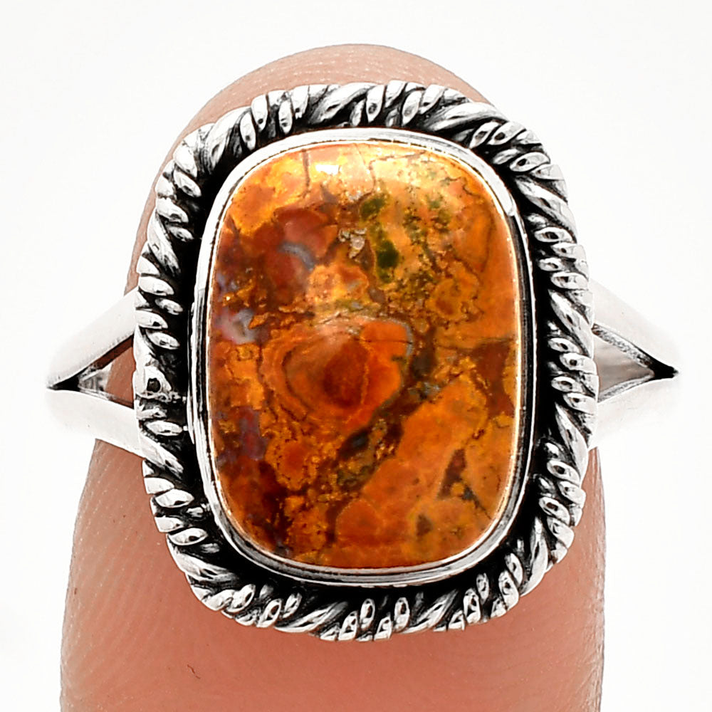 Natural Rare Cady Mountain Agate Ring size-9 R-1014 SDR231583-0