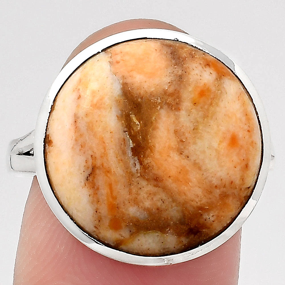 Natural Coral Jasper Ring size-8.5 R-1005 SDR246715-0